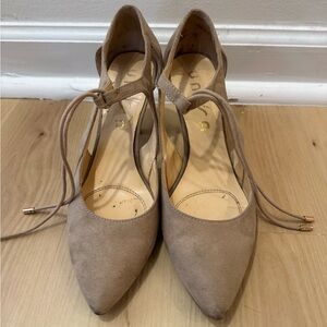 Tie Elegant Tan Women's Heels